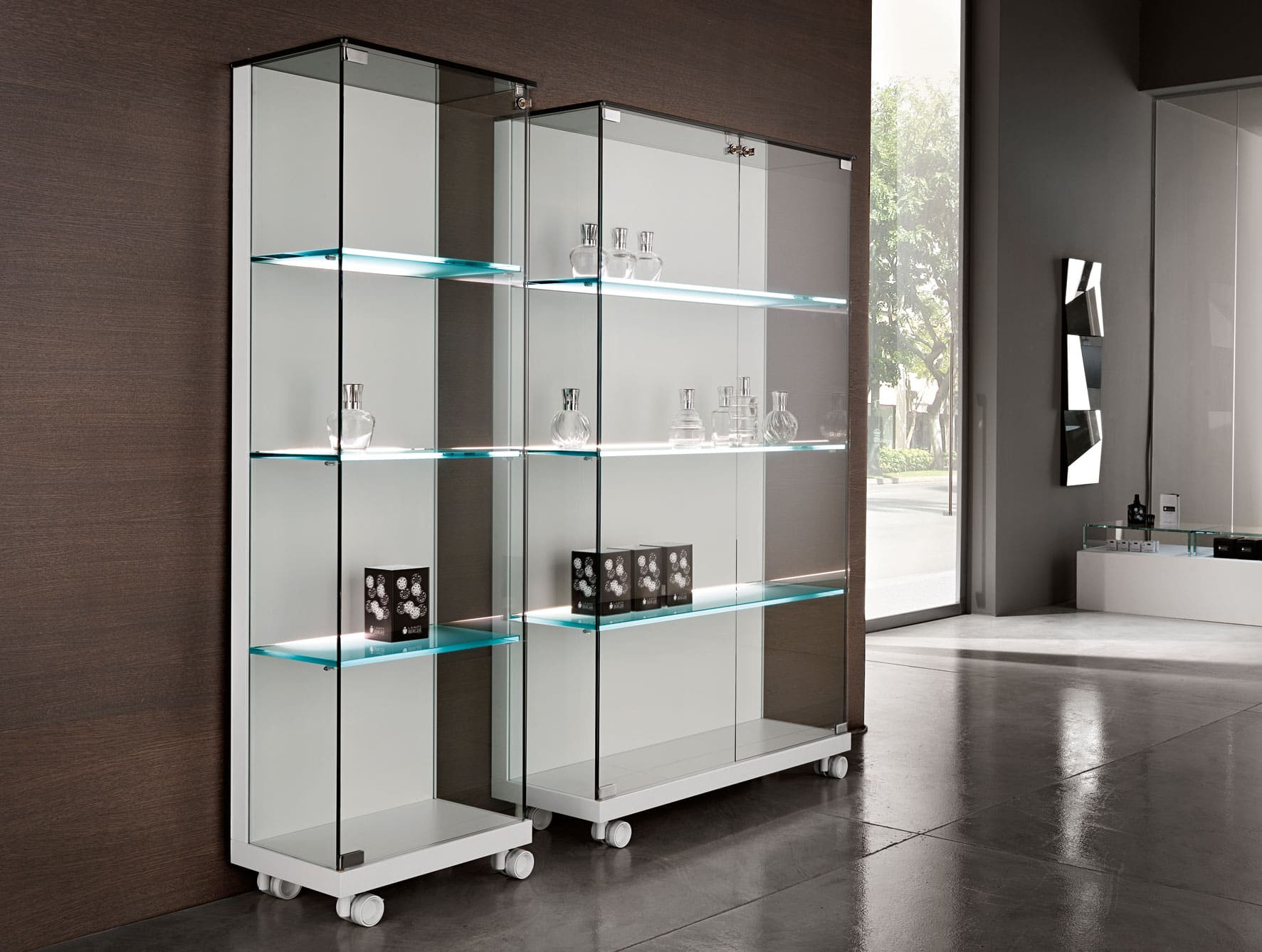 Nella Vetrina Tonelli Medora White Modern Italian Glass 