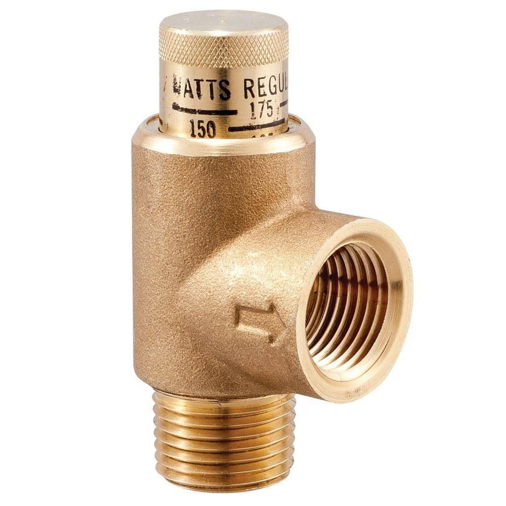 Watts 1 2 in Lead Free Brass Pressure Relief Valve 1 2 Watts 1 2 in Lead Free Brass Pressure Relief Valve 1 2