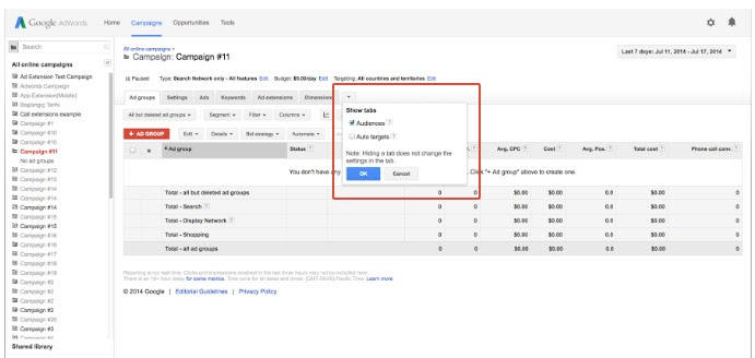 show-tabs-google-adwords