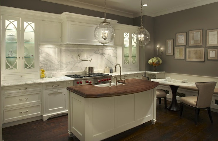 Curved Kitchen Island - Contemporary - kitchen - Grothouse Lumber