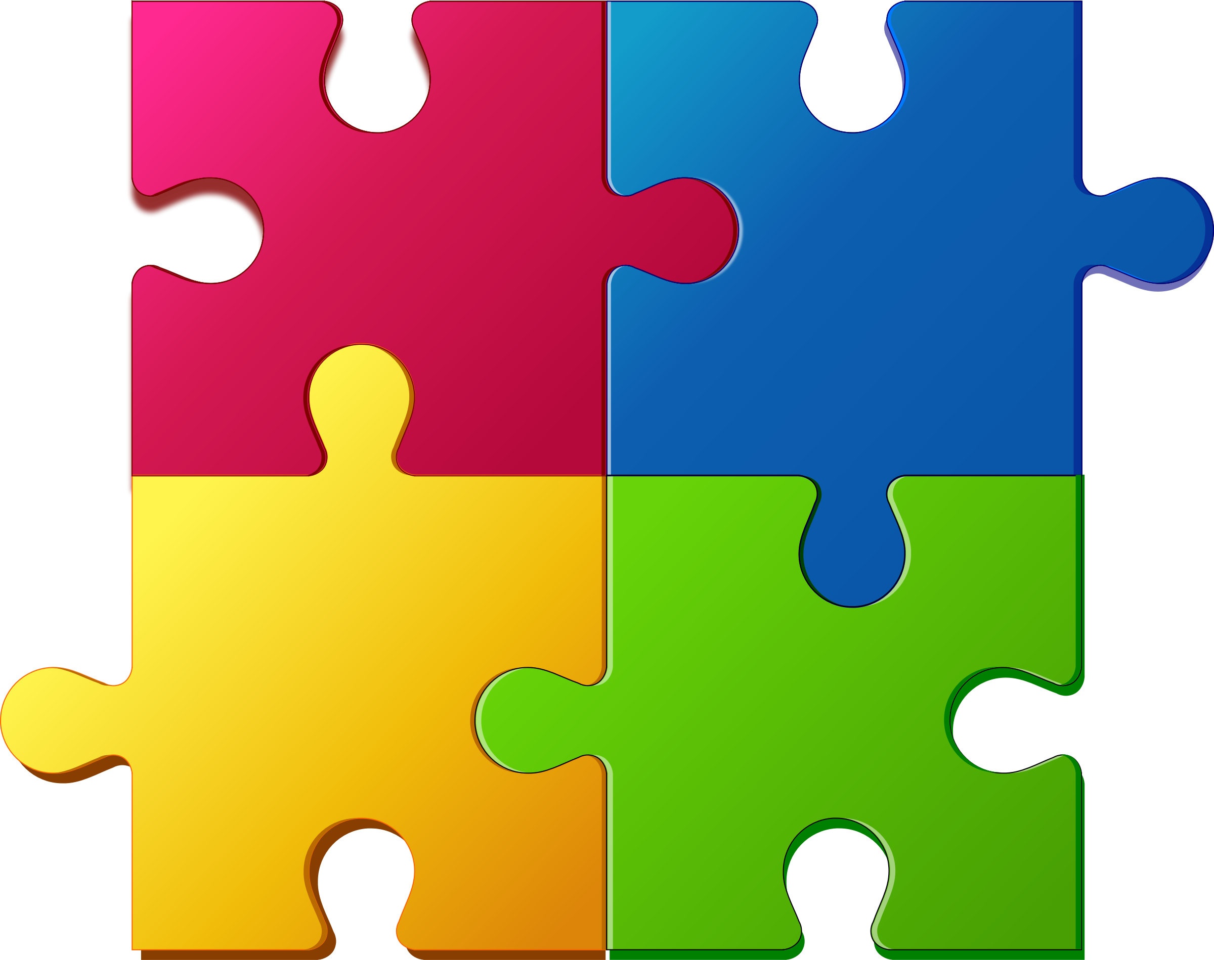 5 Piece Puzzle | Free download on ClipArtMag