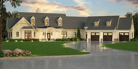 The water well was one of the . craftsman house plan with in-law suite