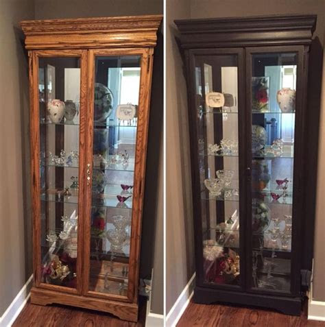 how to paint curio cabinet