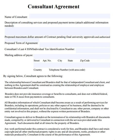 consulting agreement