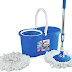 Cello Kleeno Compacto Spin Mop with 2 Refill Blue