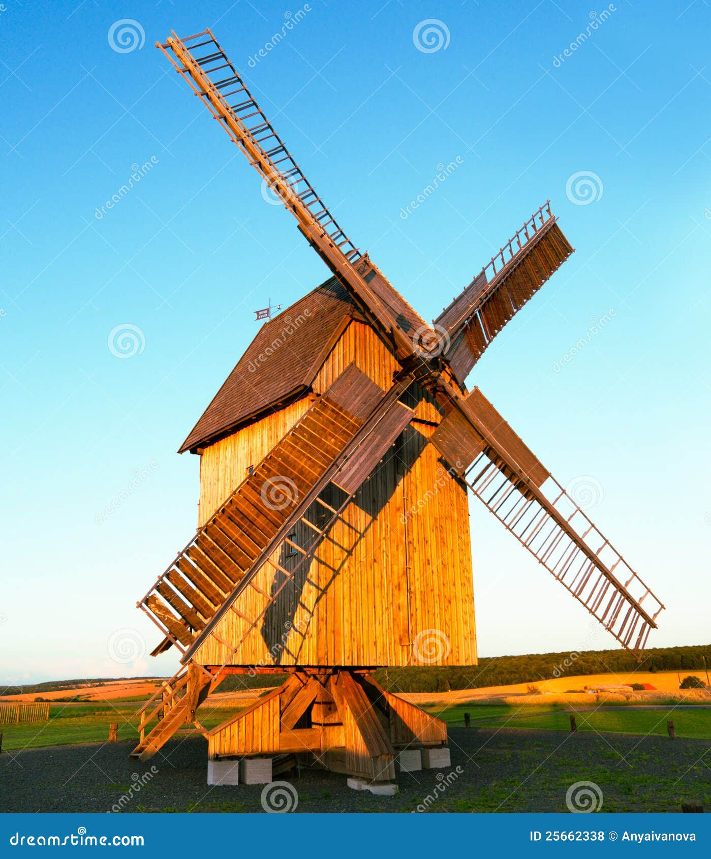 German Traditional Windmill Royalty Free Stock Photos - Image 