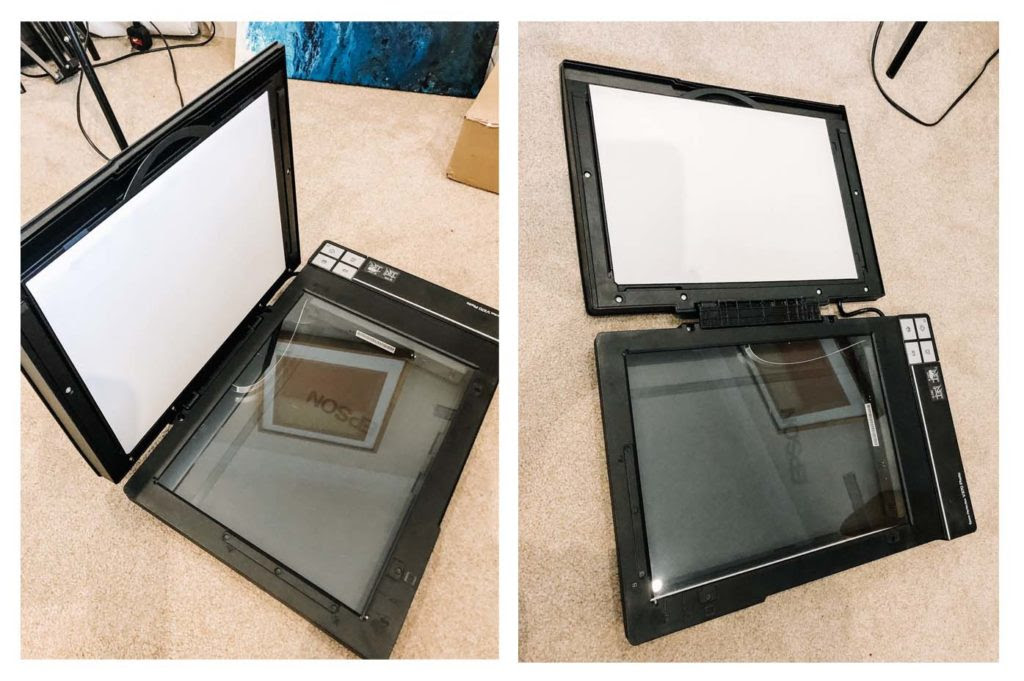 Epson Perfection V370 with Flip Top Lid - perfect if you are wondering how to turn artwork into prints