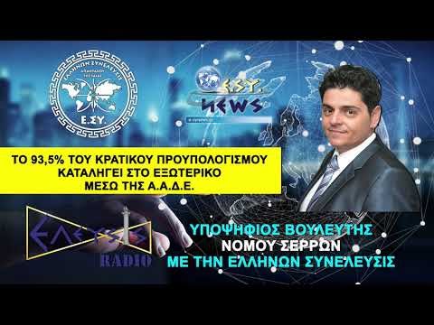 ΤΟ 93,5% ΤΟΥ ΚΡΑΤΙΚΟΥ ΠΡΟΥΠΟΛΟΓΙΣΜΟΥ ΦΕΥΓΕΙ ΣΤΟ ΕΞΩΤΕΡΙΚΟ ΜΕΣΩ ΤΗΣ ΑΑΔΕ