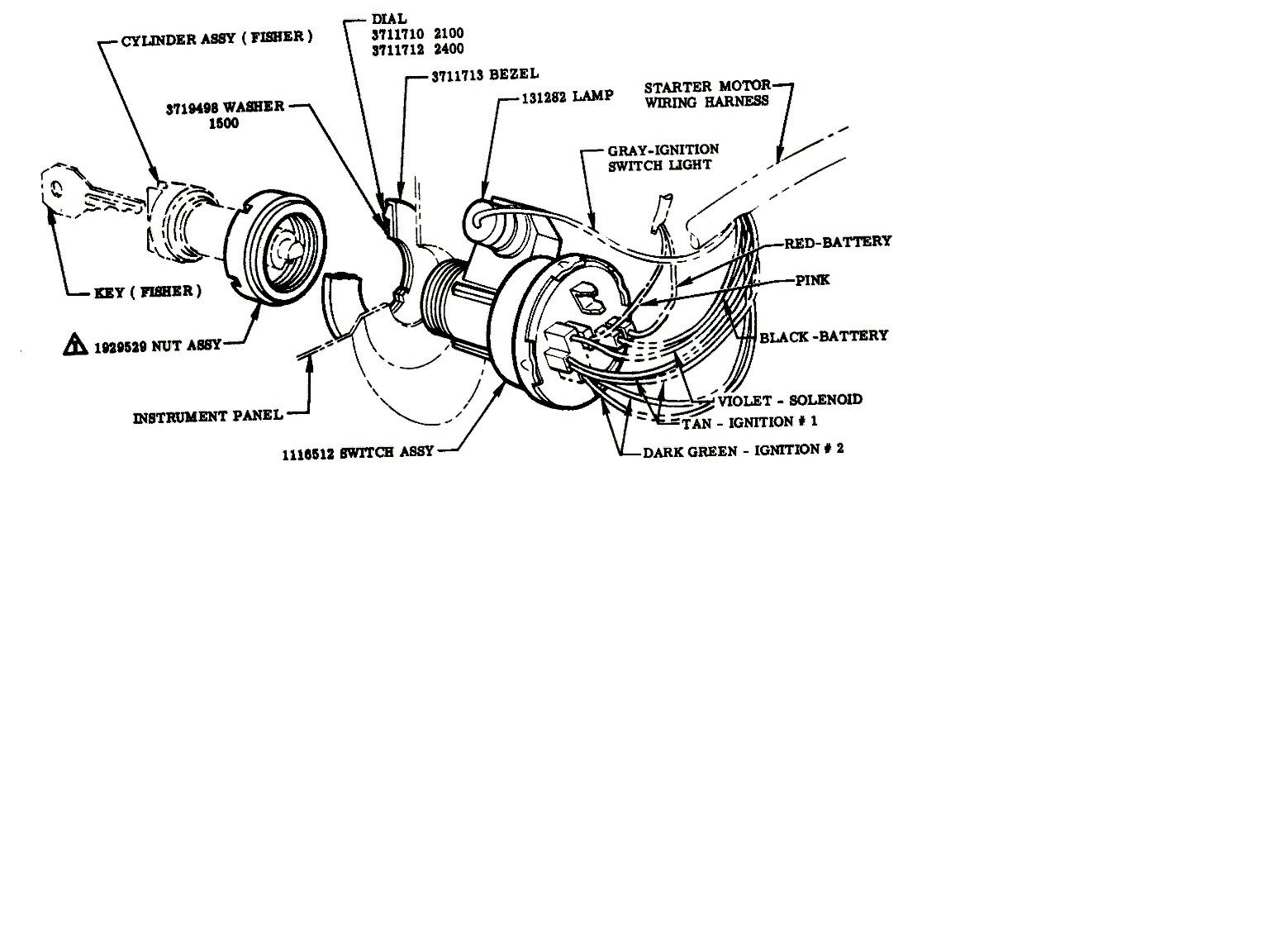 Technical - Ignition switch wiring diagram 1955.2 Chevy  