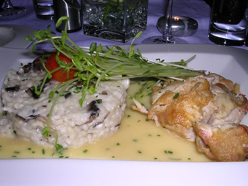 Lemon Chicken Breast with Mushroom Risotto