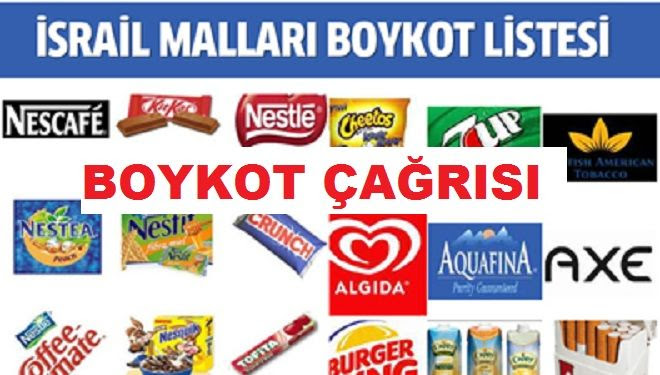 İsrail Malları Boykot Ediliyor!
