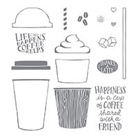 Coffee CafÃ© Photopolymer Stamp Set