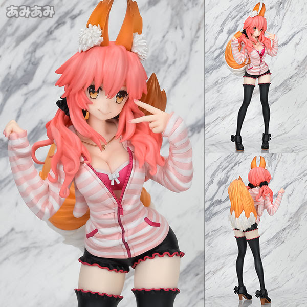 Fate Extra Ccc キャスター 私服ver 完成品フィギュア フレア Fate Extra Ccc より キャスターを私服ver でフィギュア化 ワダアルコ先生が描き下ろした 株 プラスワン社製タペストリーのイラストのポーズで立体化しました ふぃぎゅぽん Fig Pon フィギュア