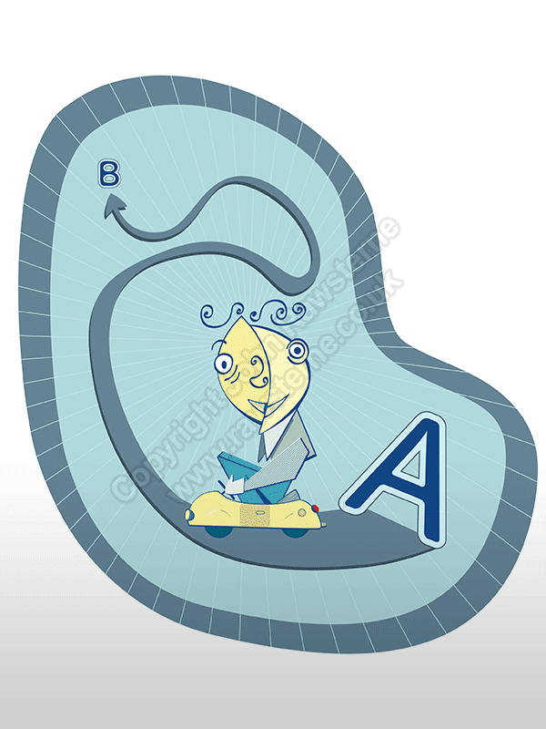 From A to B Vector Illustration | Rawsterne