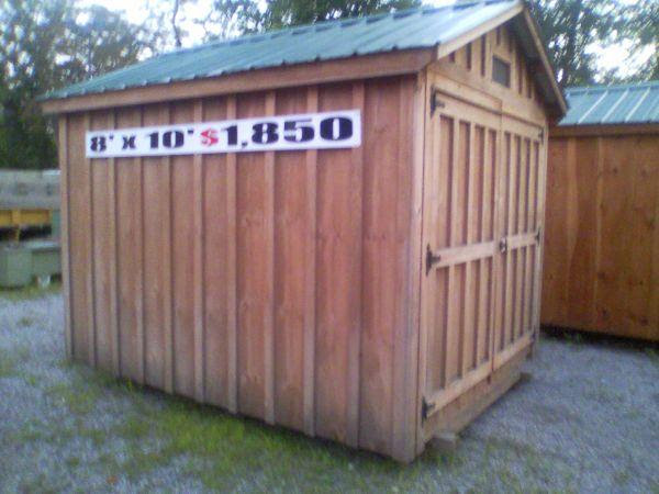 ft x 10 ft Sheds - REG PRICE $1850.00. SAVE $ 100.00! we do sheds ...