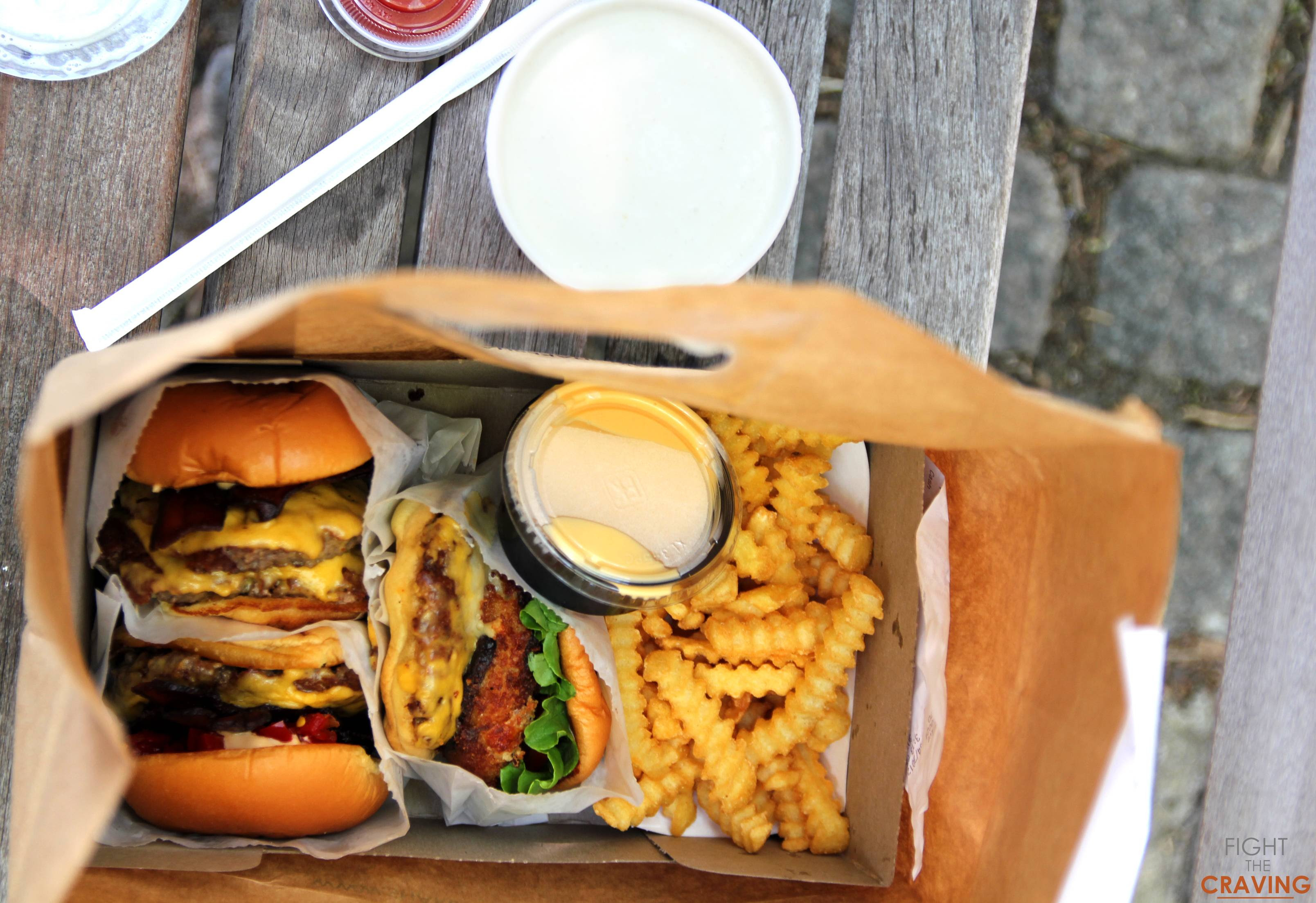 Oc Shake Shack S Bacon Burgers With Ranch Sauce And A Fried Mushroom Burger And Cheese Fries And Peanut Butter Milkshake 3216x2206 Foodporn