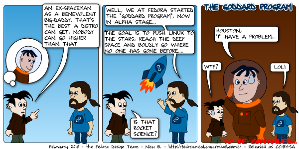 fedora webcomic: goddard