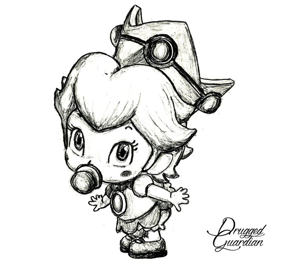 925x864 Baby Peach [MarioKart Wii] by DruggedGuardian on DeviantArt