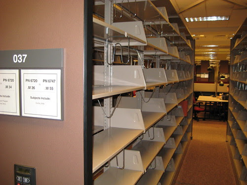 Empty Graphic Novel Shelves