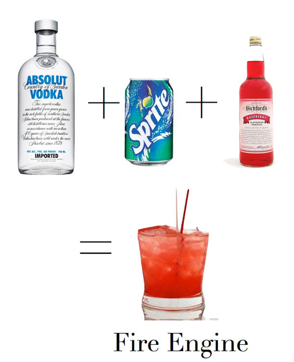 Fire Engine Cocktail Recipe Use caution when lighting drinks on fire.