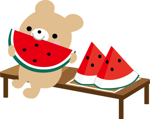 西瓜 すいか のイラスト 無料イラスト フリー素材