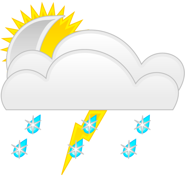 Simbol Perkiraan Cuaca Clip Art Library