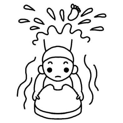 ばた足 スポーツ 水泳 スイミング 人物 無料 白黒イラスト素材