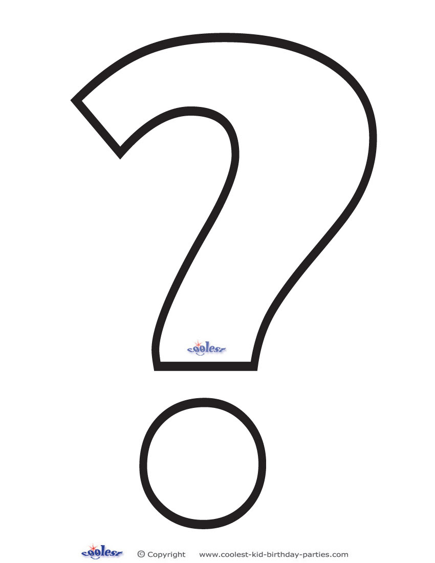 Download Coloring Page Question Mark | Free download on ClipArtMag