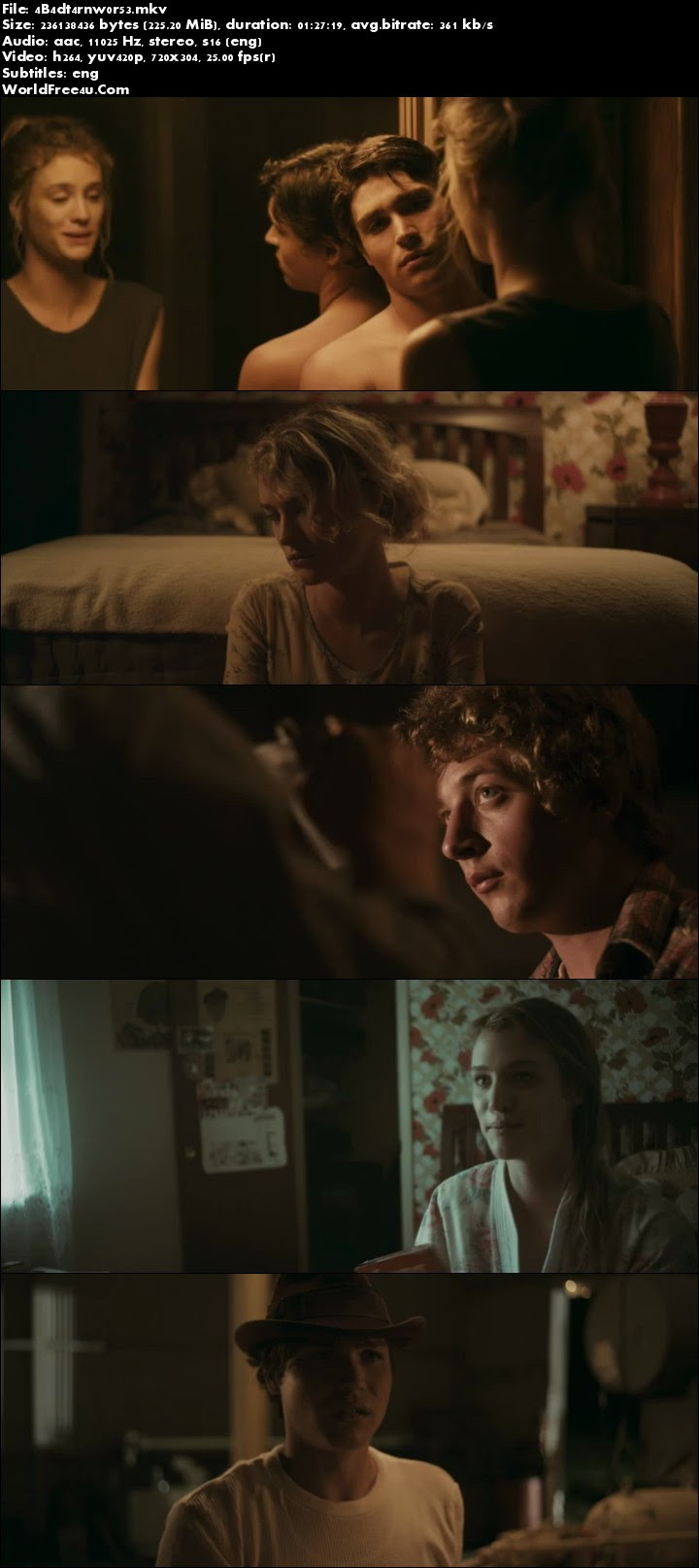 Screen Shot Of Bad Turn Worse (2013) English Movie 225MB Short Size PC Movie