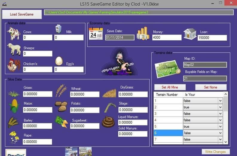 SAVE GAME EDITOR FS15  FS 15 Other Mod Download