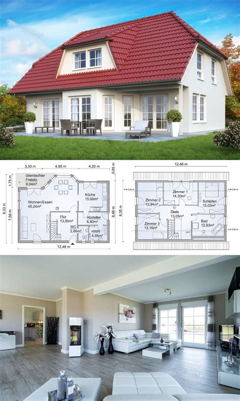 modernes landhaus mit walmdach architektur