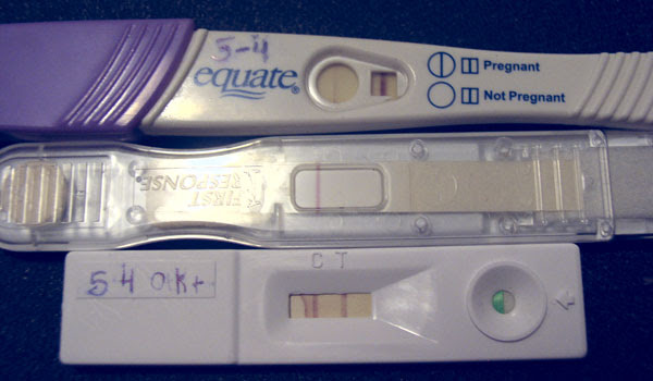 how to read a pregnancy test equate