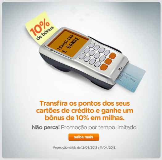 Promoção no Smiles oferece 10% de bônus na transferência 