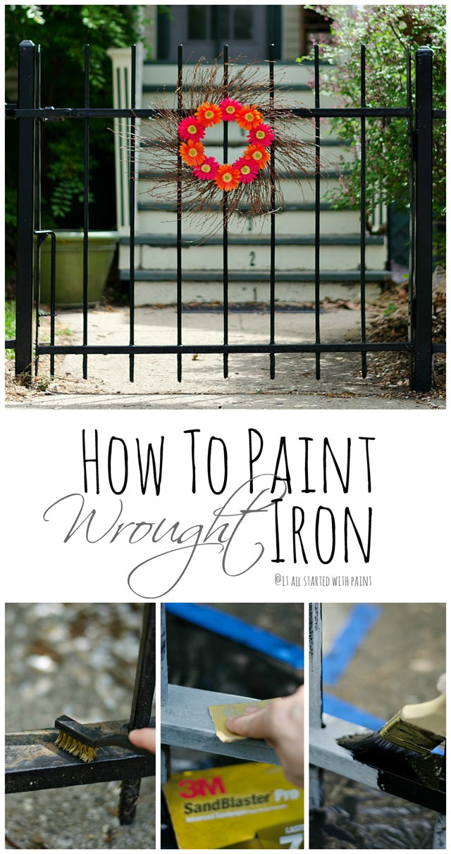 How To Paint Wrought Iron It All Started With Paint
