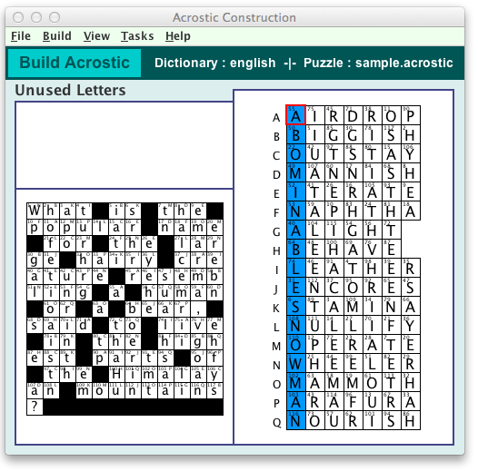 Build Your Own Crossword Puzzles