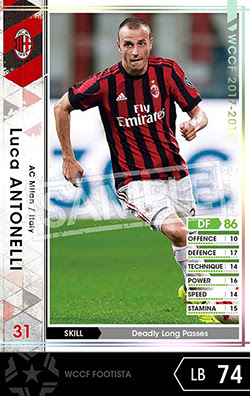 ルカ アントネッリ Footistaカードデータ詳細