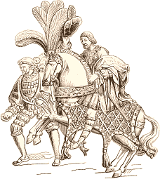 François Ier en costume paré de cheval François Ier en costume paré de cheval
