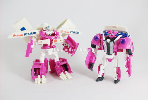 Transformers Skids & Mudflap RotF Deluxe Ice Cream Truck - modo robot