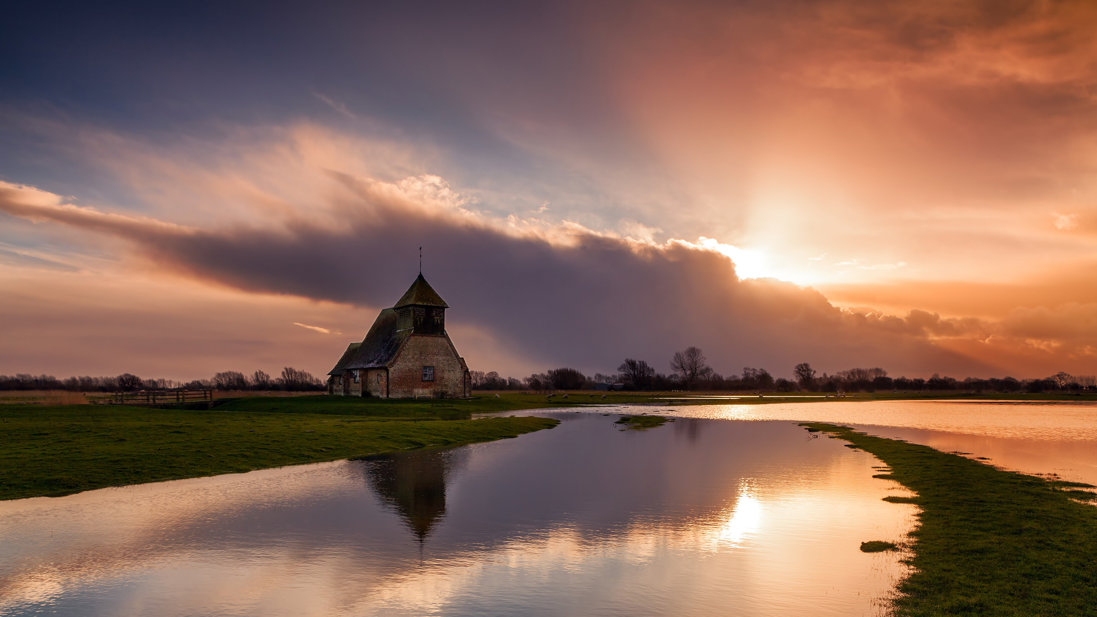 Landscape Building 4k Wallpaper Com