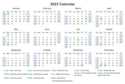  calendar 2023 uk free printable pdf templates 2023 calendar with