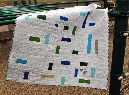 Sea Glass Quilt ~ Back