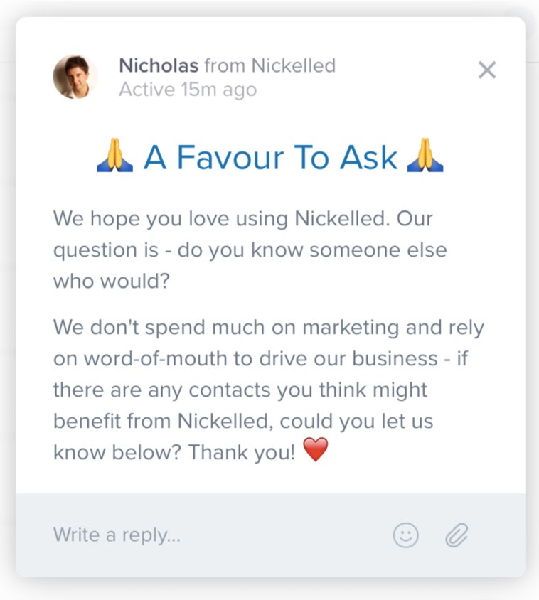 nickelled-favour-to-ask