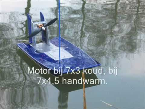 RC airboat, brushless powered - YouTube