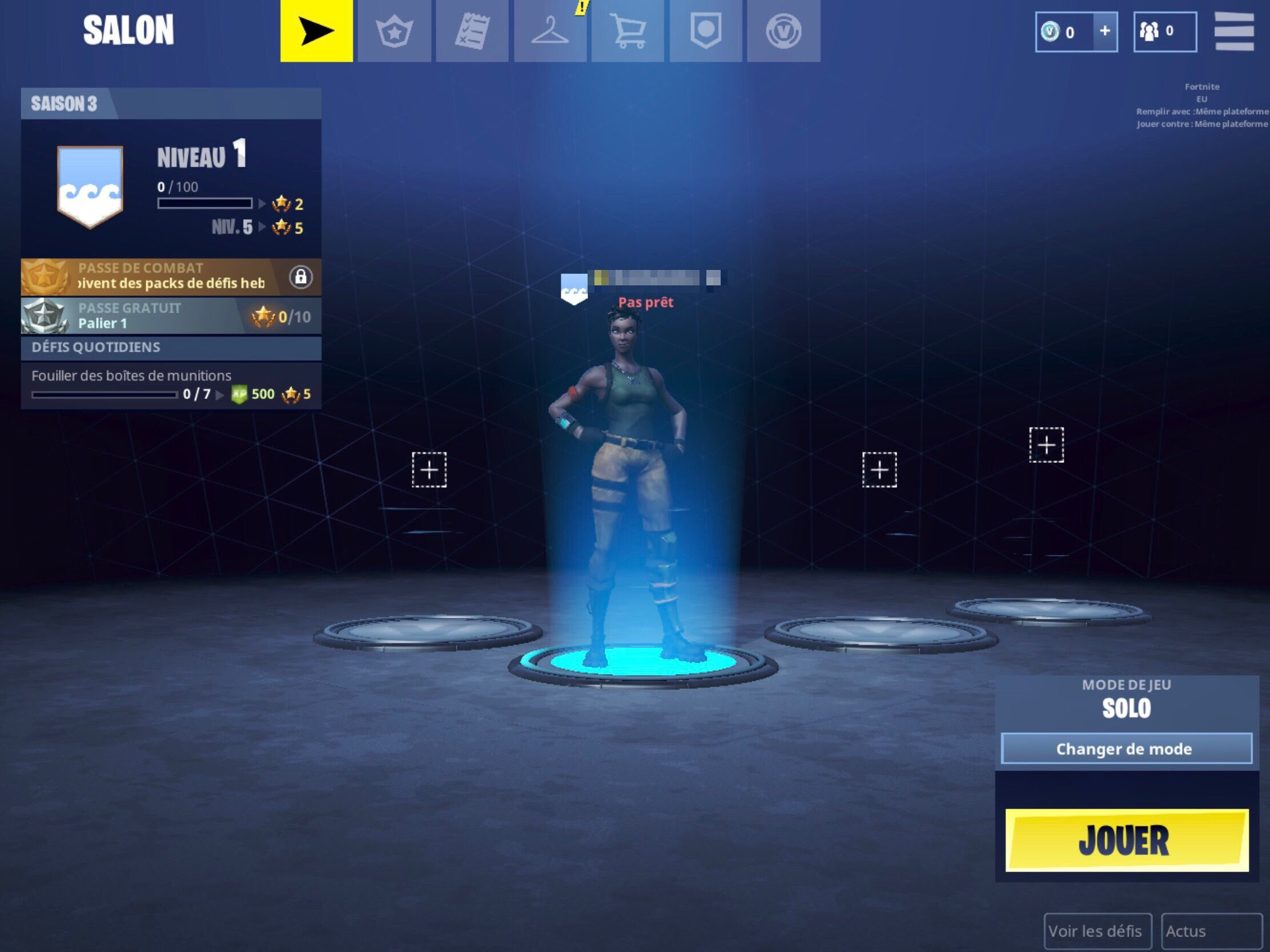 fortnite ios acceuil jpg - fortnite appuyer pour commencer
