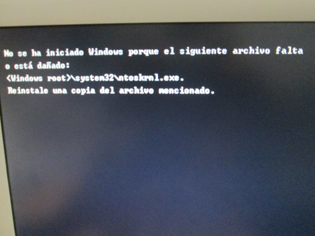 Error Al Cargar El Sistema Operativo Yoreparo