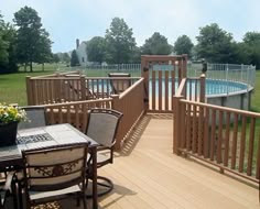 Above ground pool decks on Pinterest