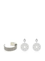 Inori Conjunto de pulsera y pendientes  Blanco