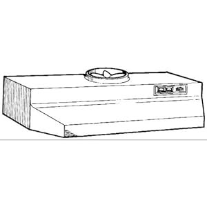 Broan 423001 30" White Under Cabinet Hood 190 CFM Range Hood