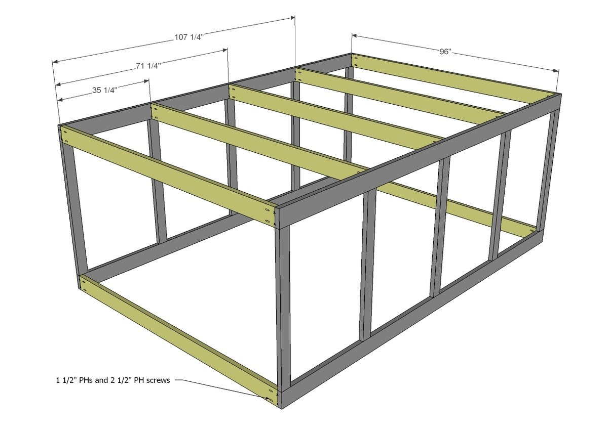 Ana White Chicken Coop Run for Shed Coop - DIY Projects