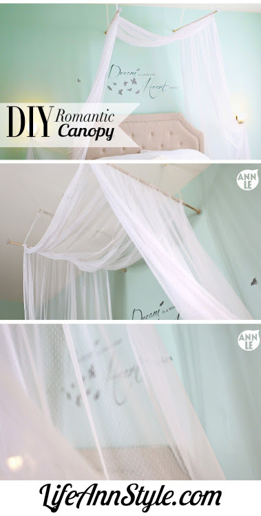 Canopy Tutorial from Life Ann Style. Lace was used for this canopy ...